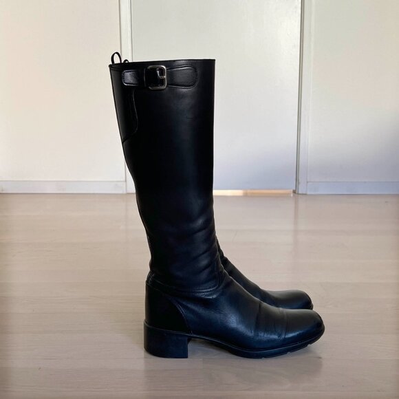 Prada Authentic Leather Riding Boots - Picture 6 of 14